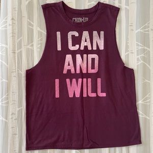 Maroon Muscle “I Can and I Will” Tank